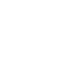 a pixel art drawing of a black and white arrow pointing down.