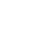 a pixel art drawing of a black and white arrow pointing down.